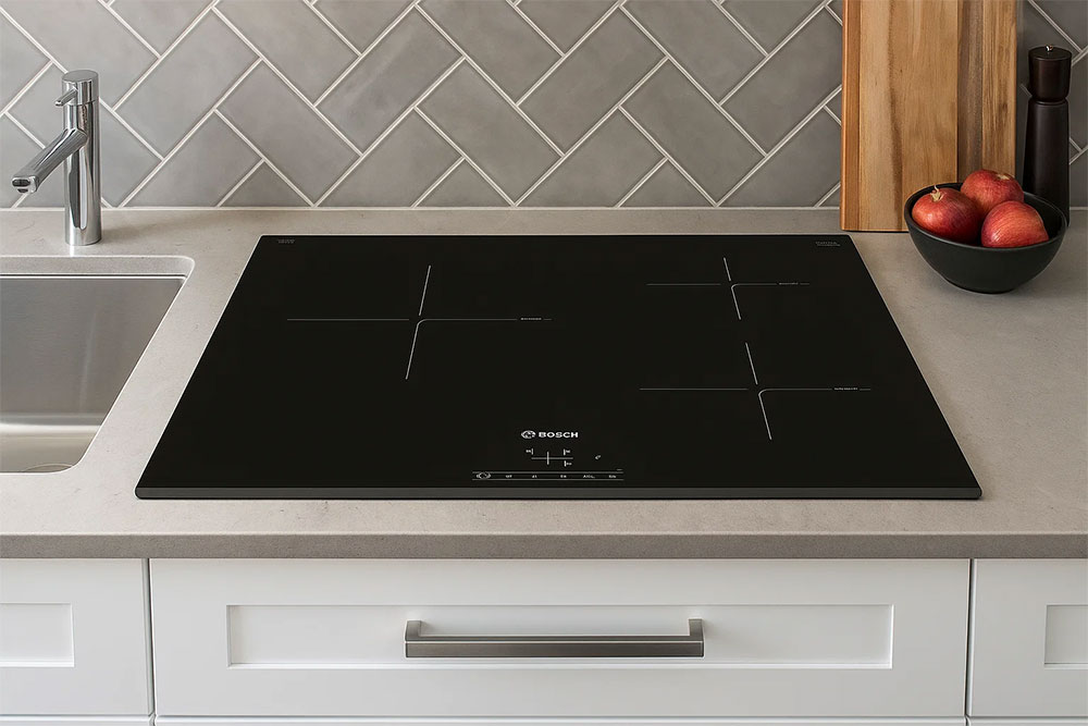 Mặt kính Schott Ceran bóng mịn của bếp từ Bosch Serie 6