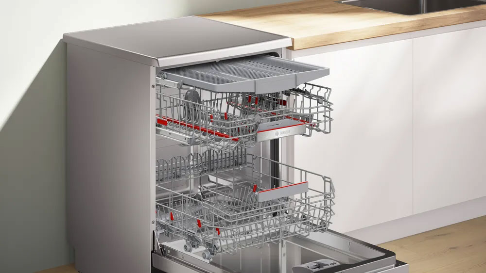 Công nghệ sấy Zeolith Bosch Series 6 khô hoàn toàn không cần lau lại