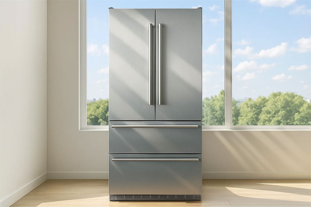 Tủ lạnh LIEBHERR CBNes6256 với thiết kế inox cao cấp cạnh cửa sổ