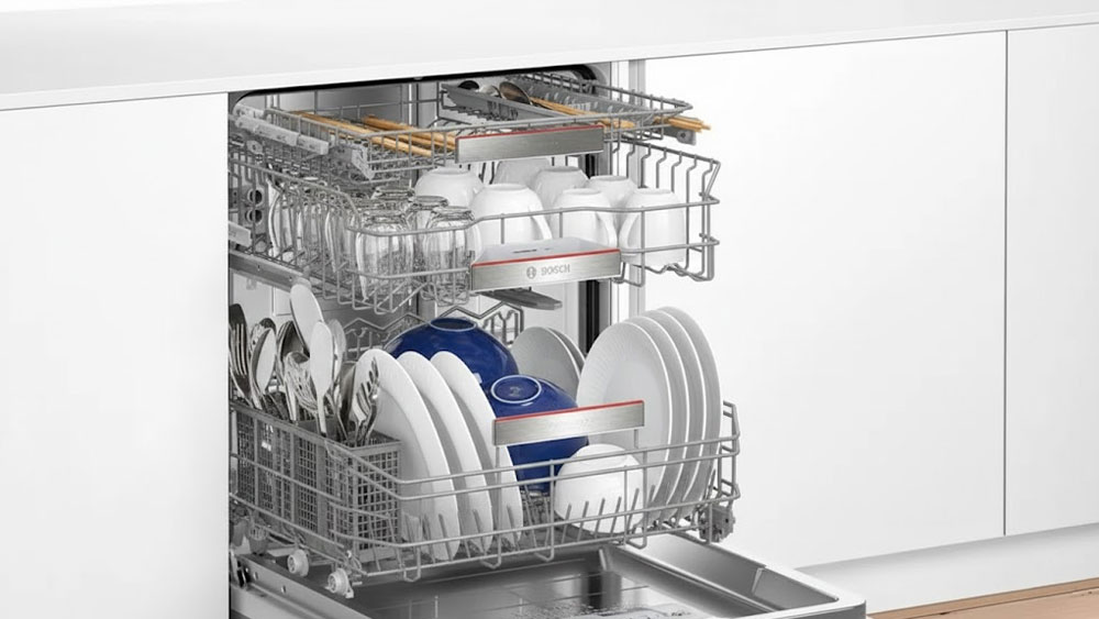 khoang máy rửa bát châu Âu giàn rửa inox tay phun nước