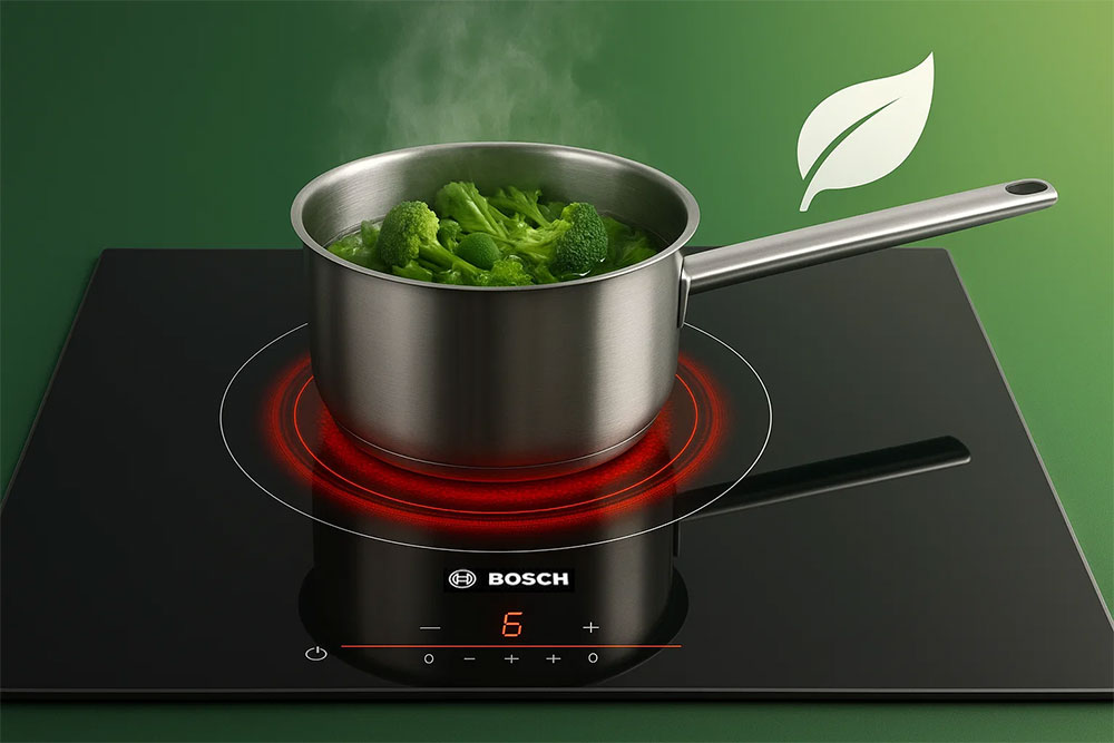 Bếp từ Bosch tiết kiệm điện, thân thiện môi trường