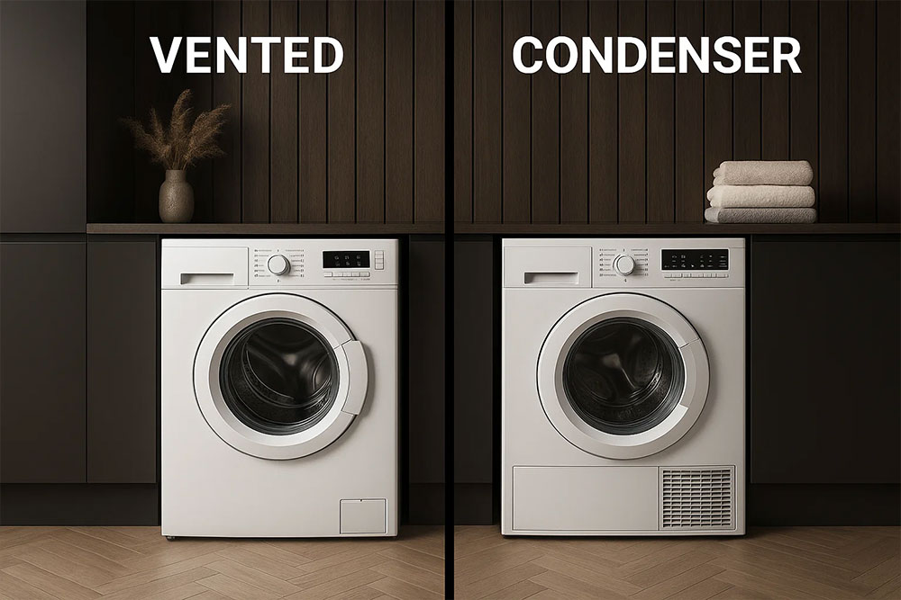 So sánh hai loại máy sấy trong phòng giặt cao cấp