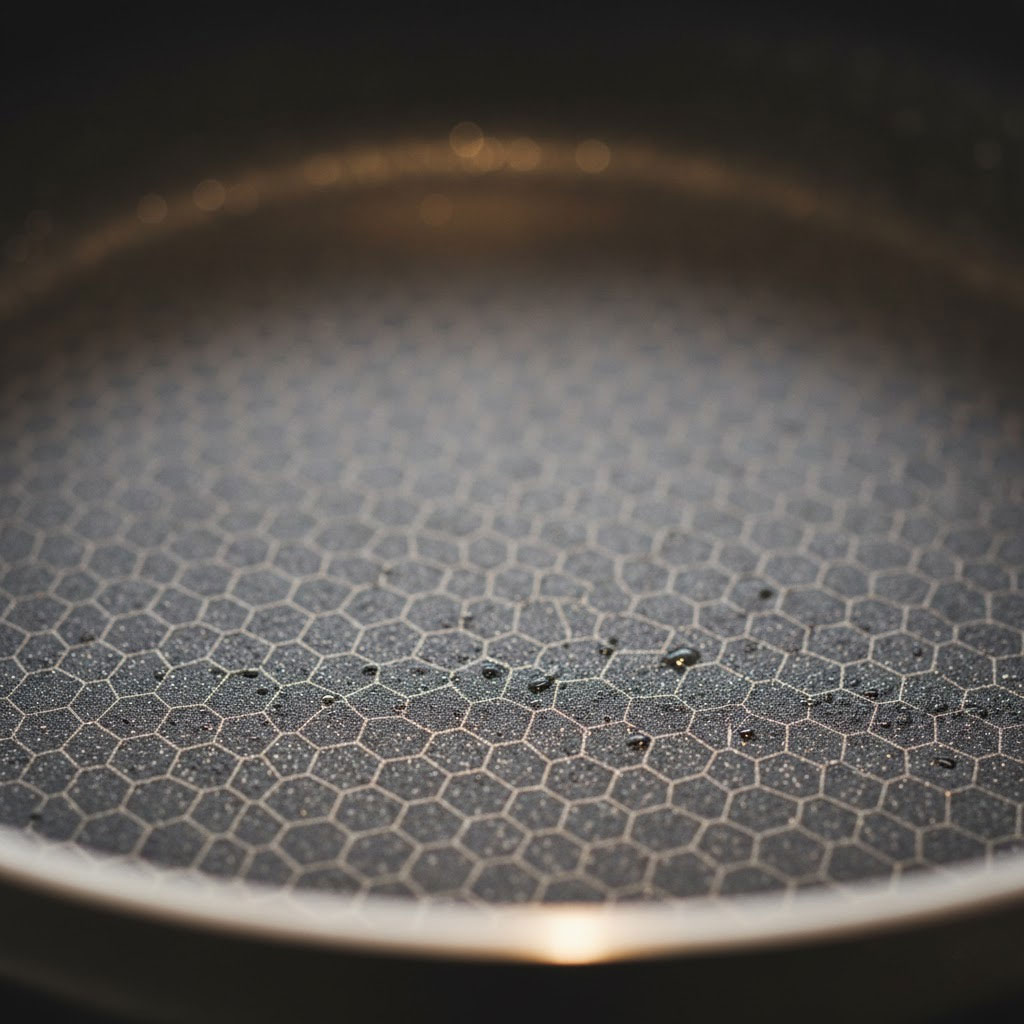 cận cảnh lớp phủ chống dính chảo