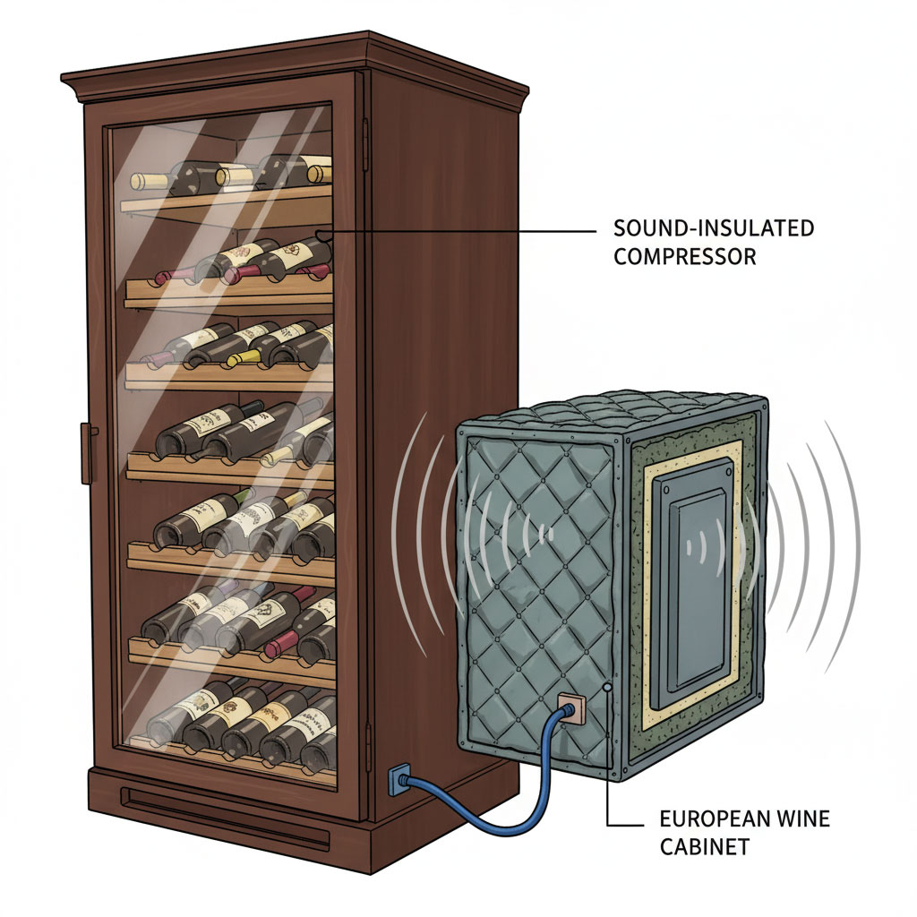 Bản vẽ kích thước tủ rượu trong phòng khách có số đo chi tiết