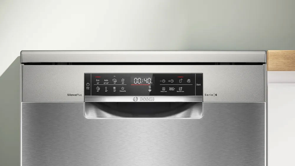 Máy rửa bát Bosch Series 6 thiết kế inox cao cấp sang trọng