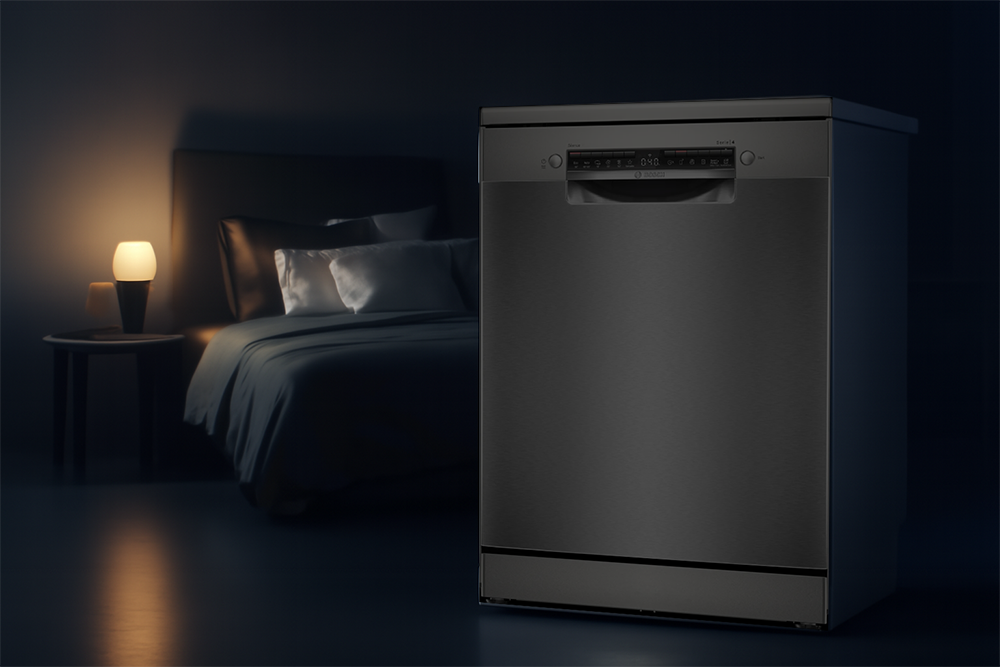 Máy rửa chén Bosch SMS4EVI04E hoạt động trong chế độ im lặng