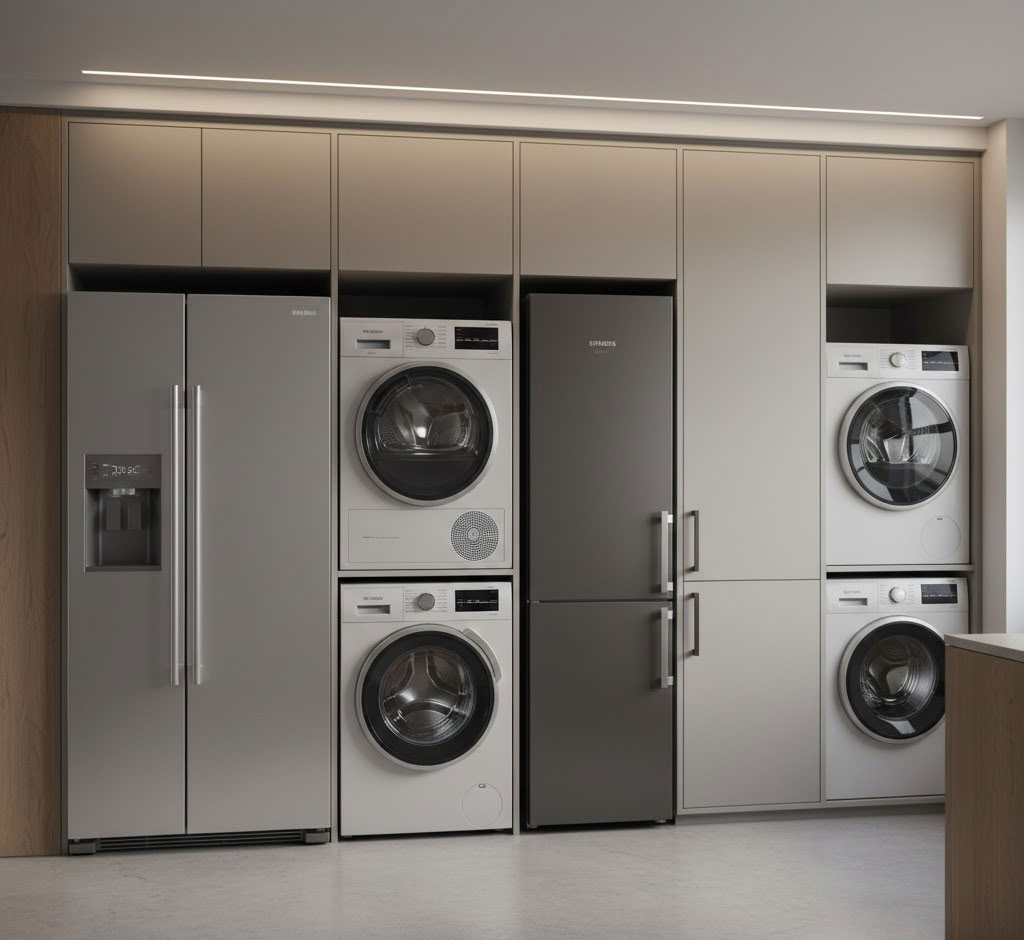 tủ lạnh máy giặt máy sấy cao cấp đồng bộ