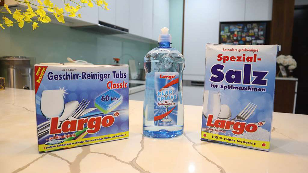 Largo – Sức mạnh làm sạch đỉnh cao từ nước Đức, cho bát đĩa sáng bóng hoàn hảo