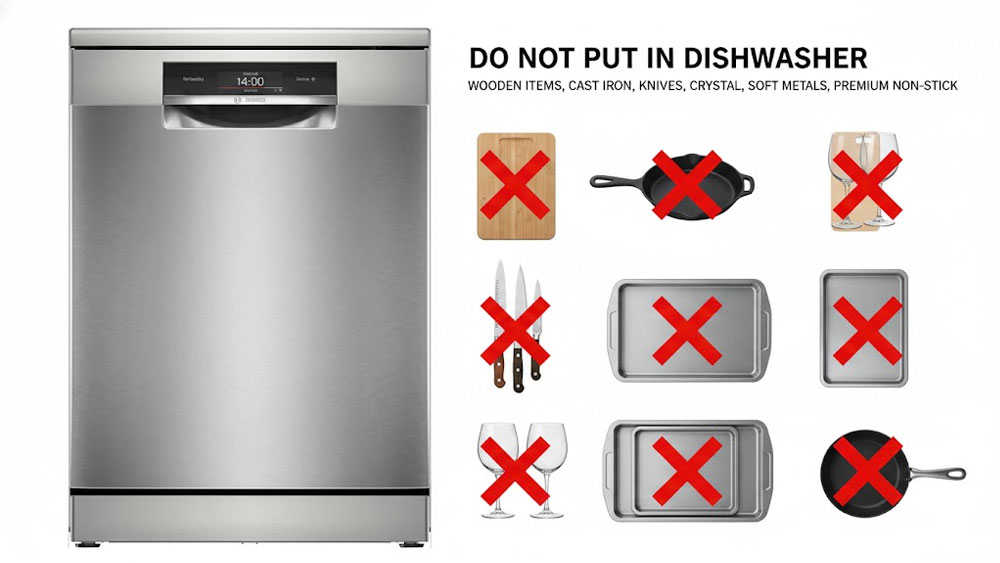 Những loại đồ không nên cho vào máy rửa bát