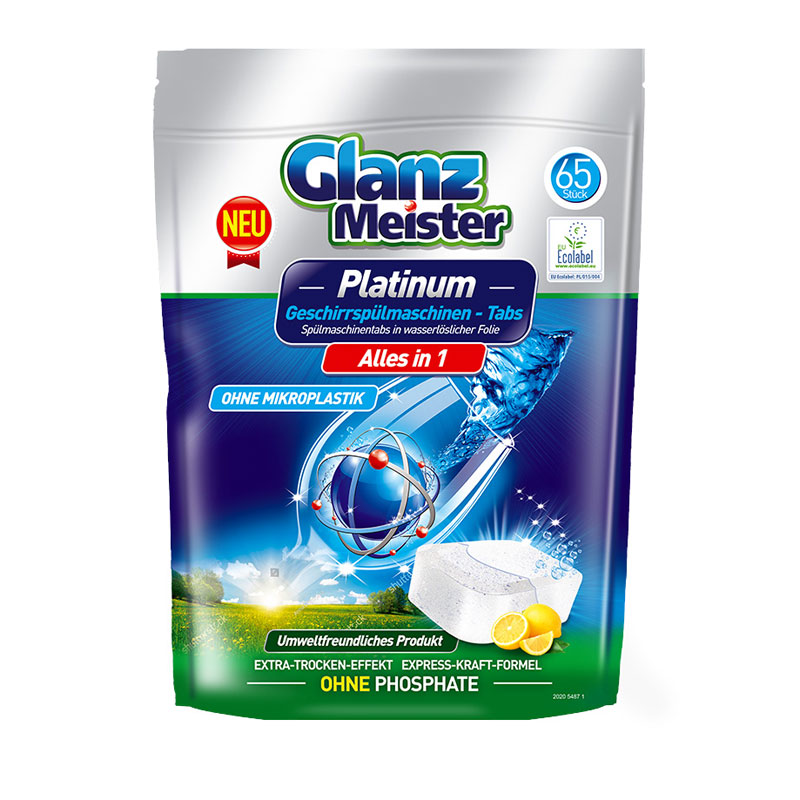 Viên rửa bát Glanz Meister Platinum 65 viên